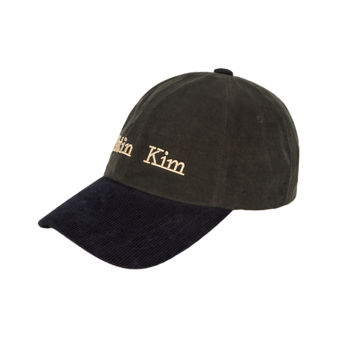 MK259OHT031MNA Matin Kim Matin Classic Logo Corduroy Brim Ball Cap Navy