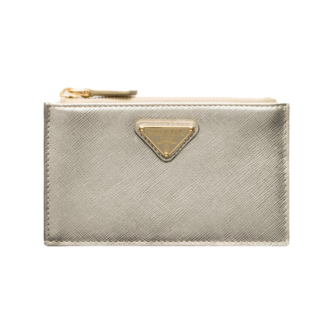 프라다 사피아노 레더 카드 홀더 파이라이트(Prada Saffiano Leather Card Holder Pyrite) - 1