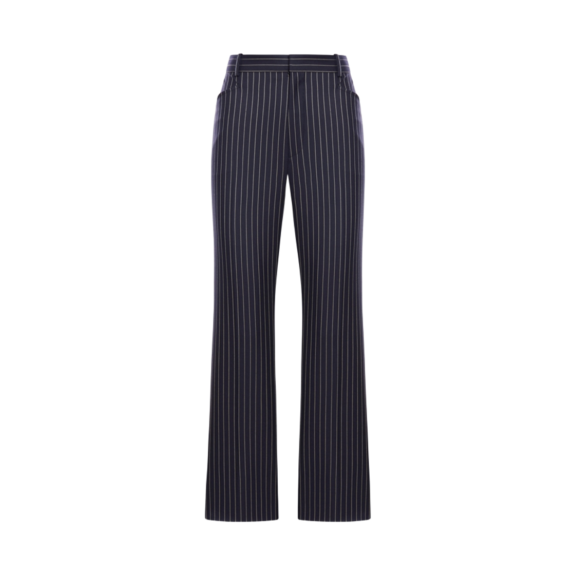 PAW558-FAX1404-ZHBBY (W) Tom Ford Wool Striped Trousers Blue