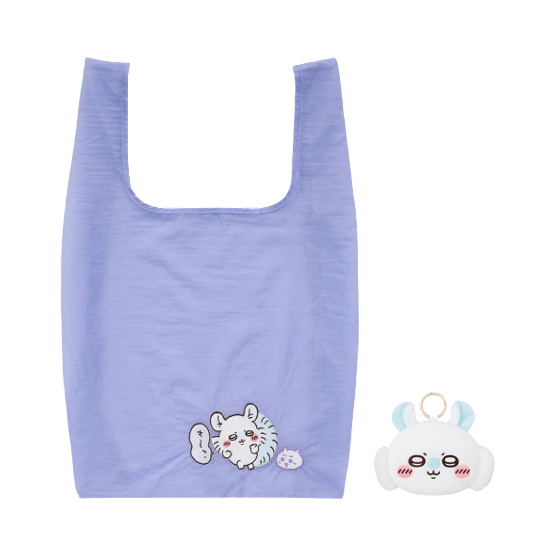 4571609369110 Chiikawa Ecobag & Face Mascot Momonga