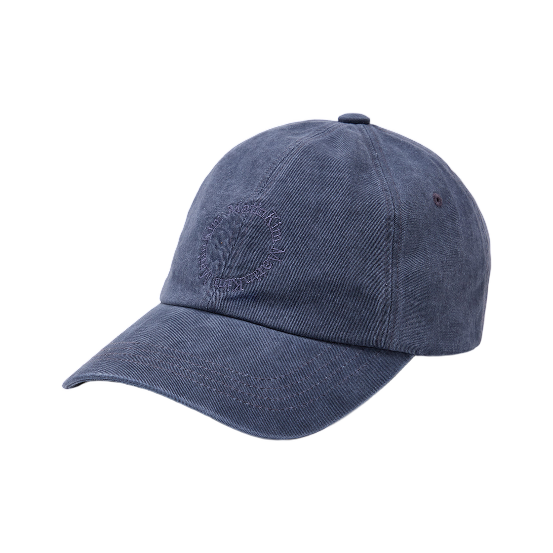 마뗑킴 워시드 서클 로고 볼캡 네이비(Matin Kim Washed Circle Logo Ball Cap Navy) - 2