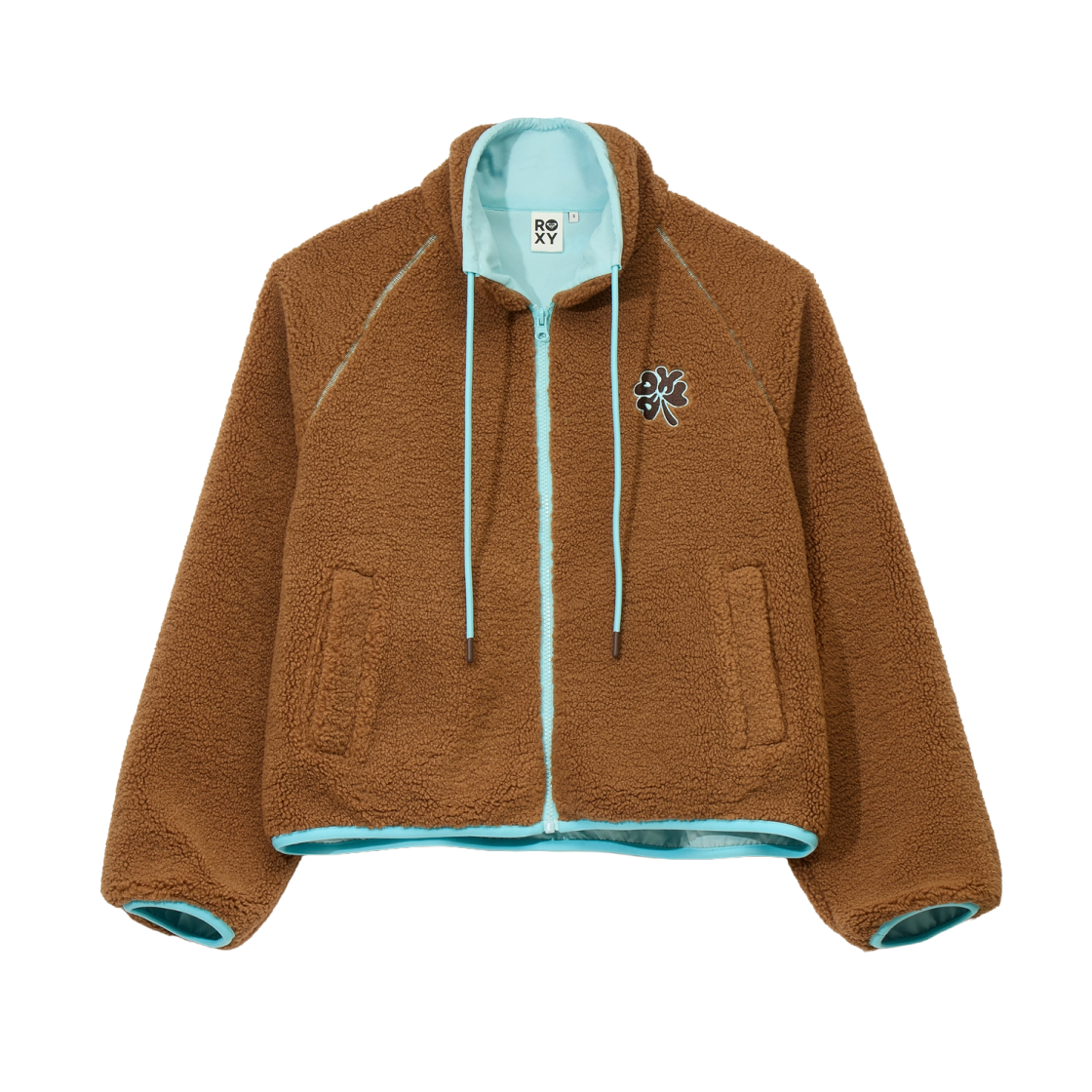RF41JK067LBR ROXY Color Block Fleece Jacket (RF41JK067LBR)