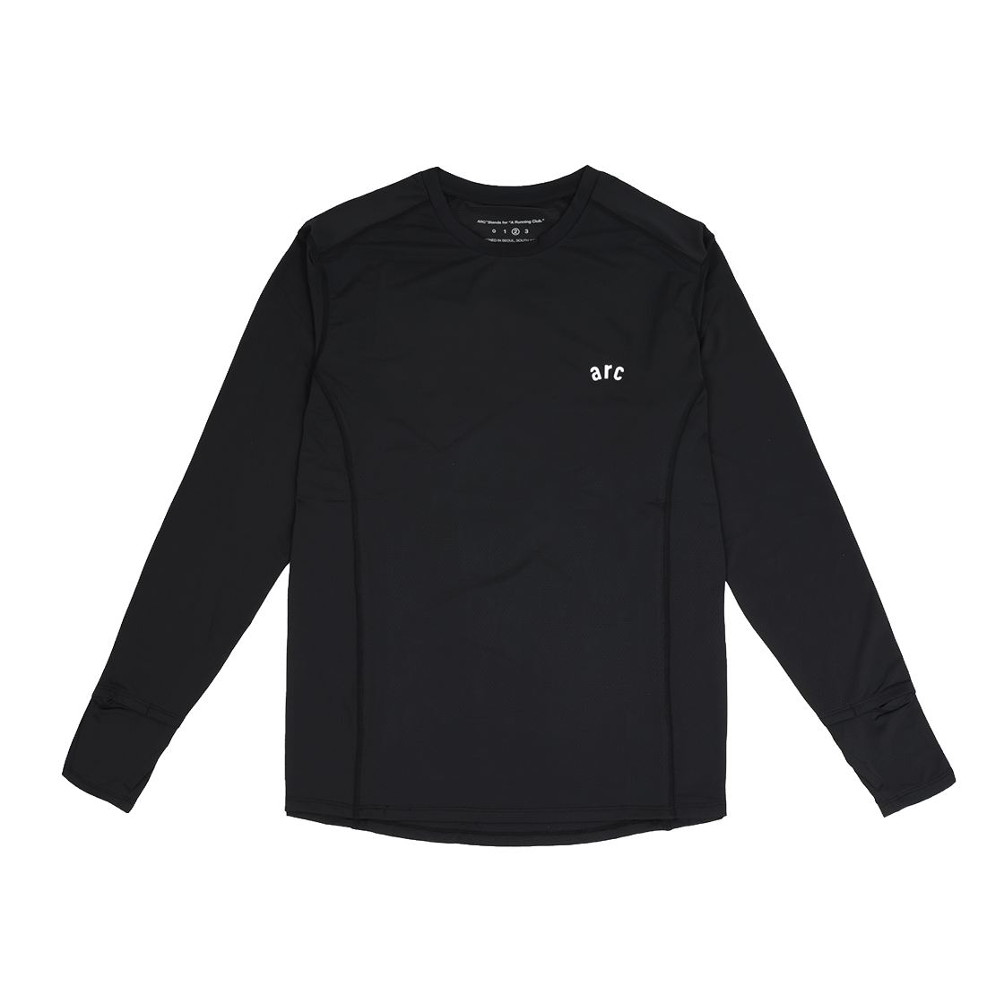 에이알씨 쿨 브리즈 롱 슬리브 티셔츠 블랙(ARC Cool Breeze Long Sleeve T-Shirt Black)