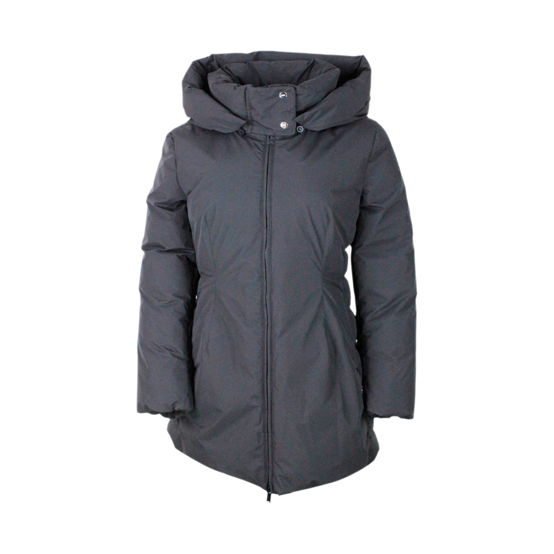 (W) 에드 롱 다운 자켓 블랙((W) Add Long Down Jacket Black)