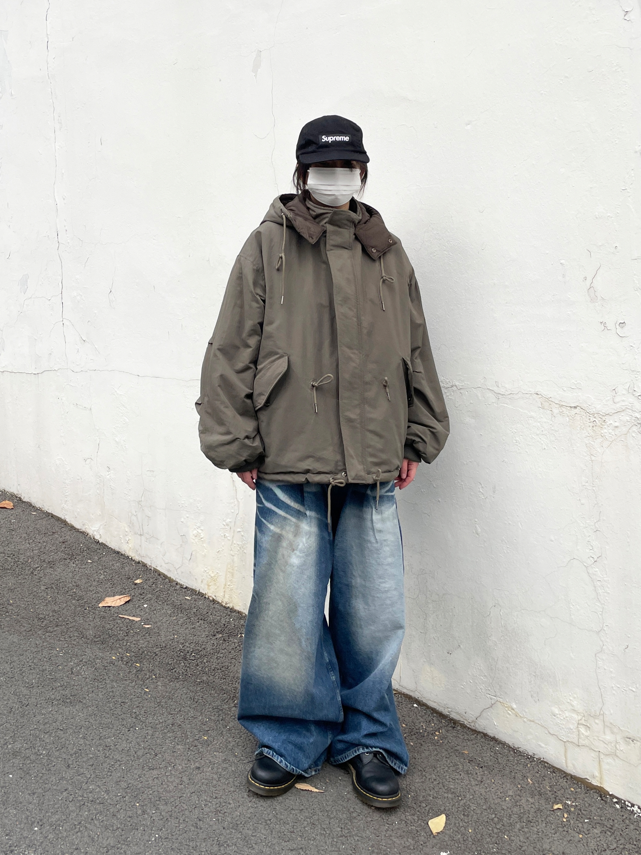 Supreme Denim Camp Cap Black - 24SS 착용 스타일 - 2