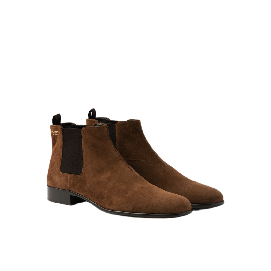(W) 프라다 스웨이드 부티 코코아 브라운((W) Prada Suede Booties Cocoa Brown) - 2