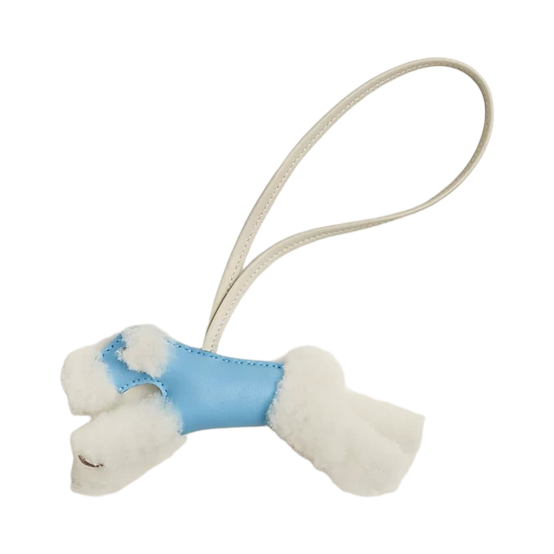 H083349CACB Hermes Budy Charm Merino Wool Milo & Ecru Celeste Craie