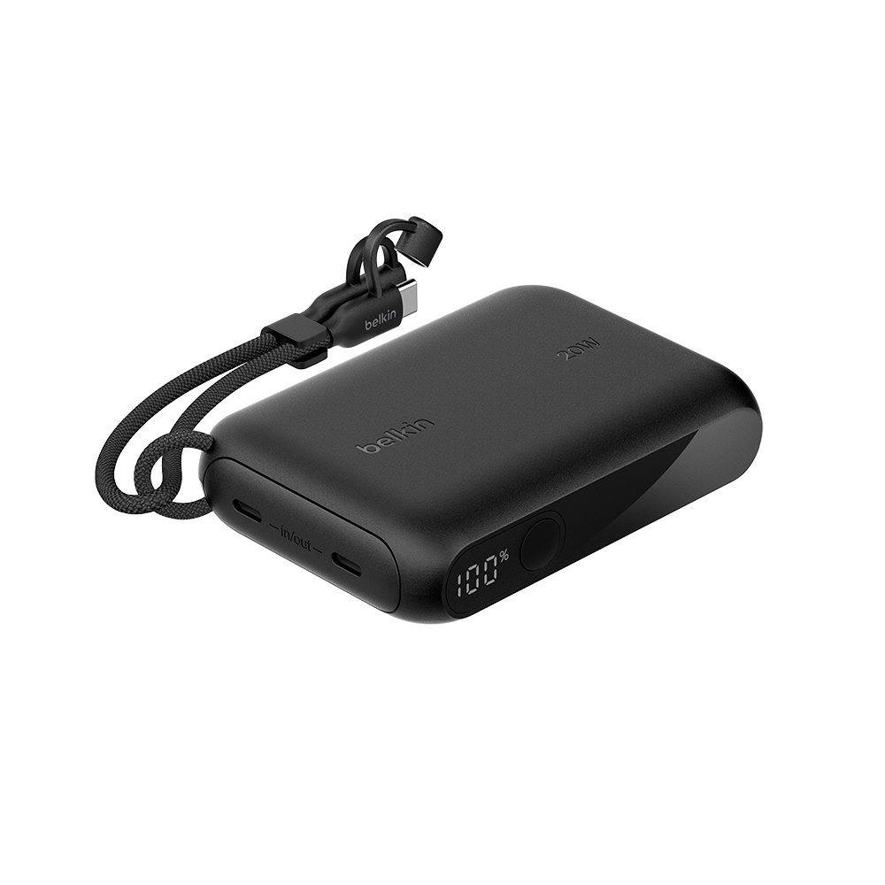 벨킨 20W 10000mAh 디스플레이 고속 충전 보조배터리 BPB027 블랙(Belkin 20W 10000mAh Display Quick charge battery BPB027 Black)