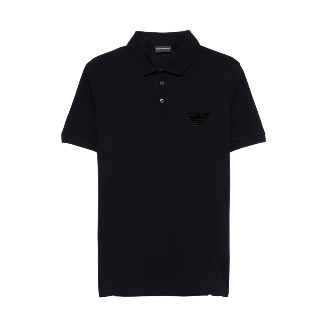 EM003524AF12955UB118 Emporio Armani Logo Cotton Polo Shirt Navy Blue