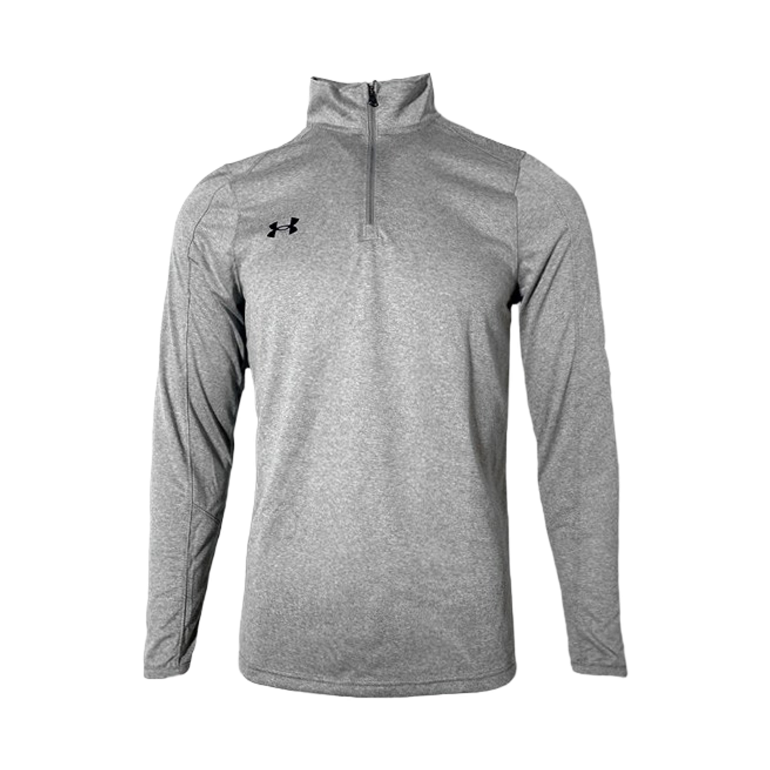 1293901-025 Under Armour UA Rival 1/4 Zip Long Sleeve T-Shirt Castlerock Black