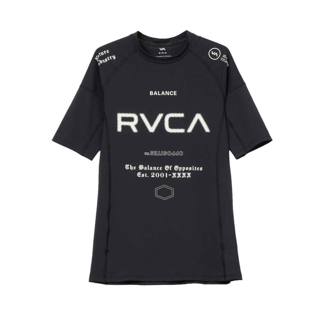 VF31RS019KVM RVCA Sports Short Sleeves Rashguard (VF31RS019KVM)