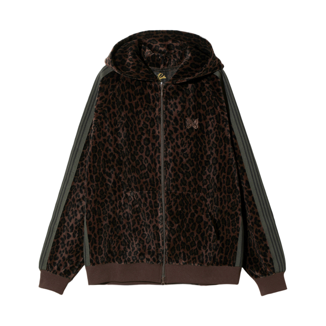 니들스 트랙 후드 C/PE 벨루어 브라운