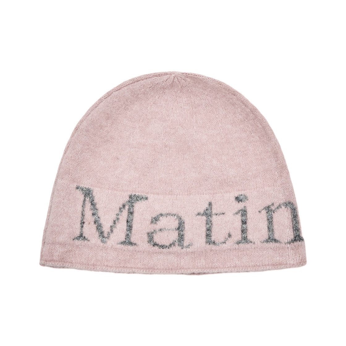 MK259OBN011MPK Matin Kim Matin Logo Boucle Knit Beanie Pink
