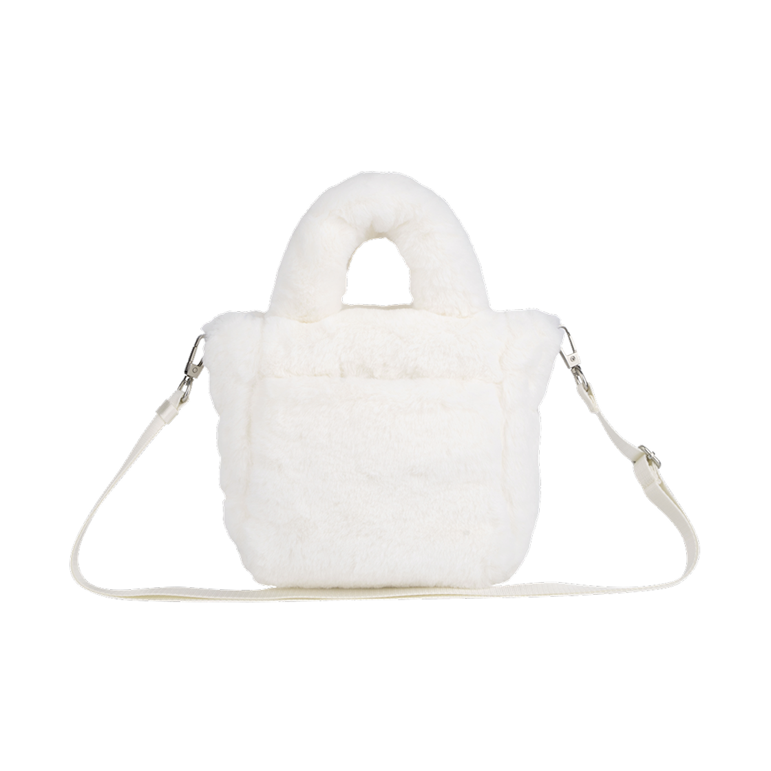노스페이스 플럼피 토트백 미니 퍼 바닐라 - 25FW(The North Face Plumpy Tote Bag Mini Fur Vanilla - 25FW) - 2