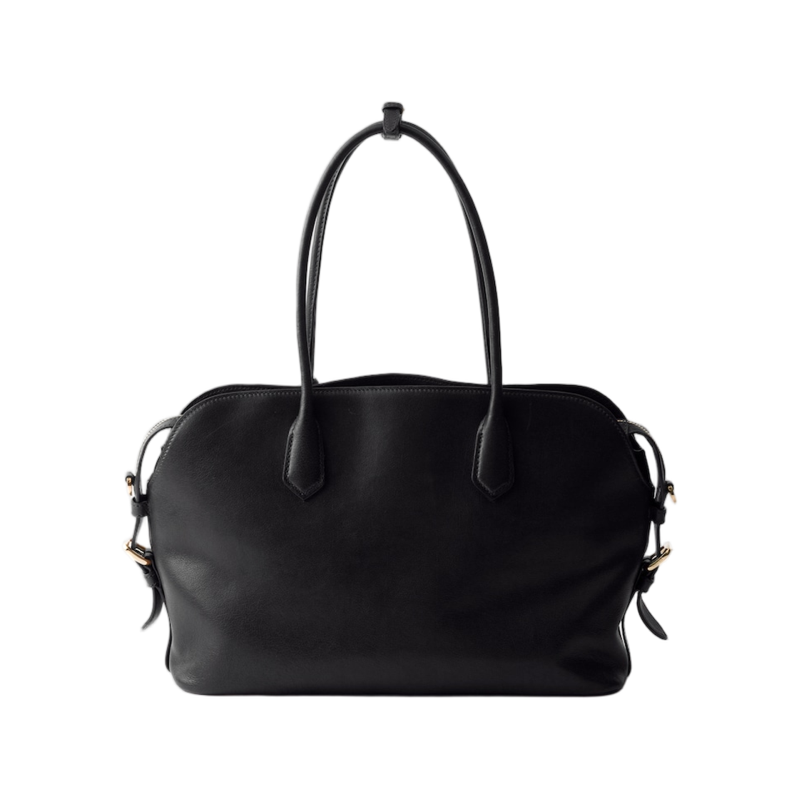 프라다 라지 레더 토트백 블랙(Prada Large Leather Tote Bag Black) - 2