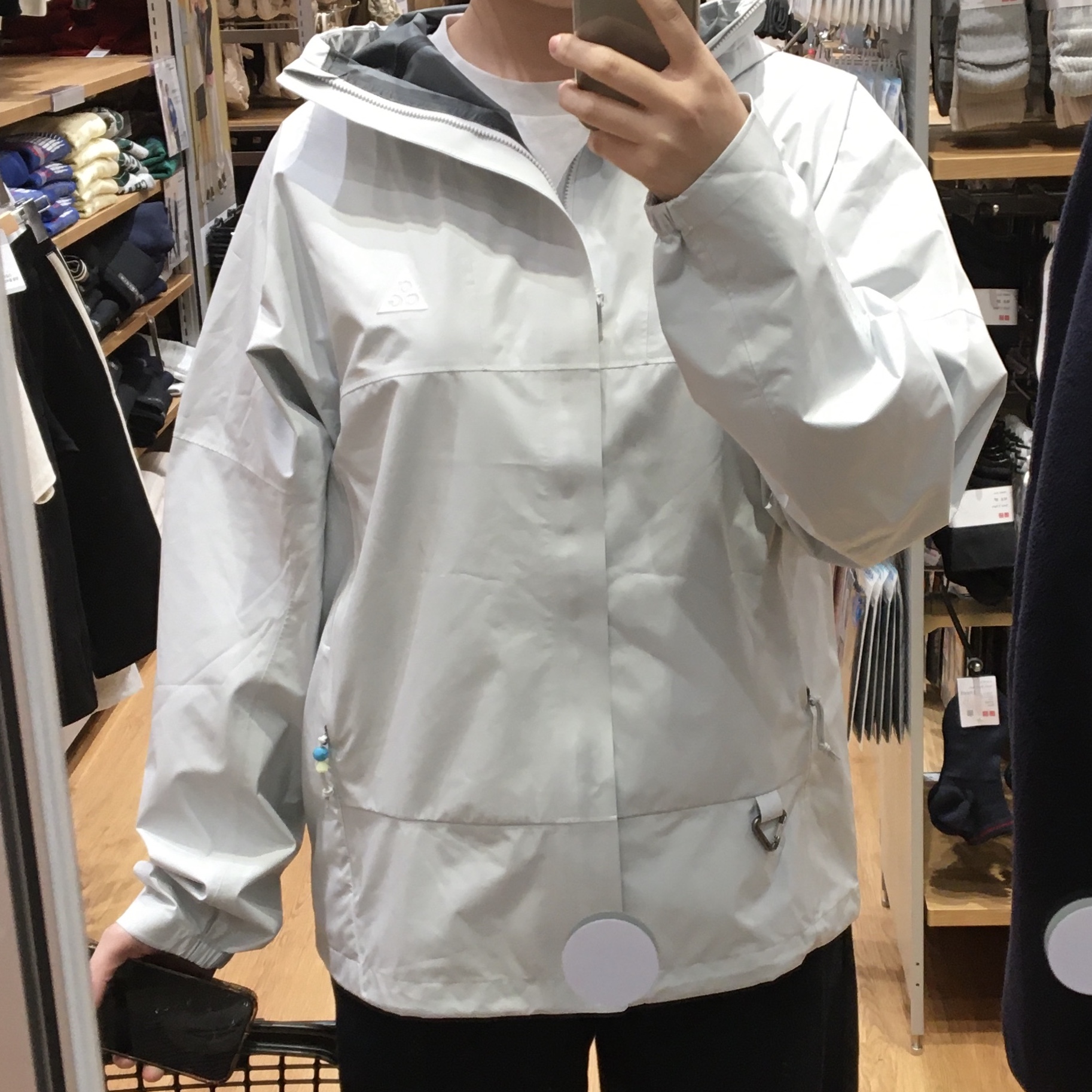 Nike ACG Storm-Fit ADV Cascade Rains Full Zip Jacket Photon Dust - Asia 착용 스타일