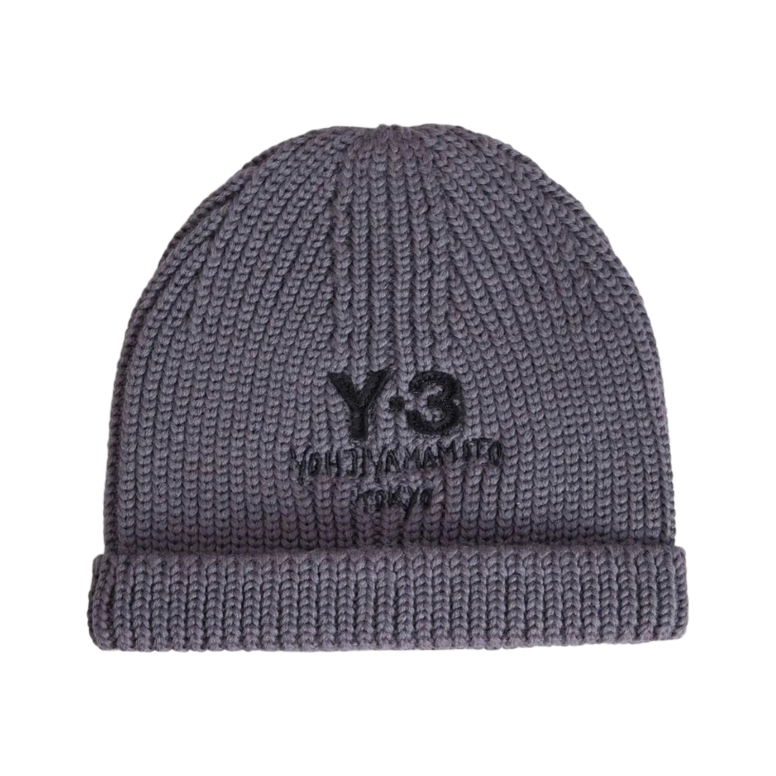 JX8309 Y-3 Chunky Knit Beanie Grey