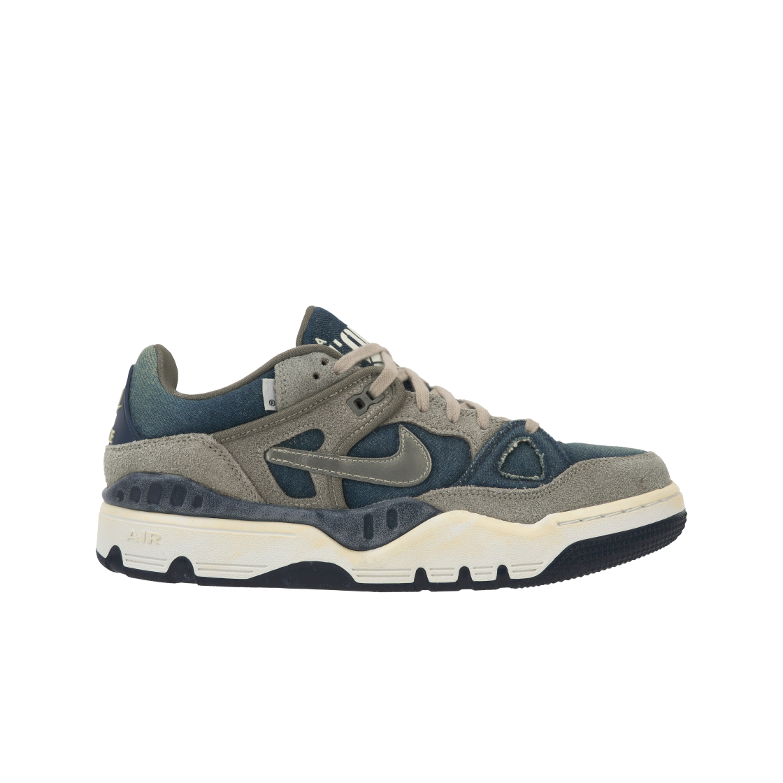 나이키 x 니고 x 리바이스 에어포스 3 로우 SP 올리브 그레이 메탈릭 퓨터 (블랭크 택)(Nike x Nigo x Levi's Air Force 3 Low SP Olive Grey Metallic Pewter (Blank Tag))