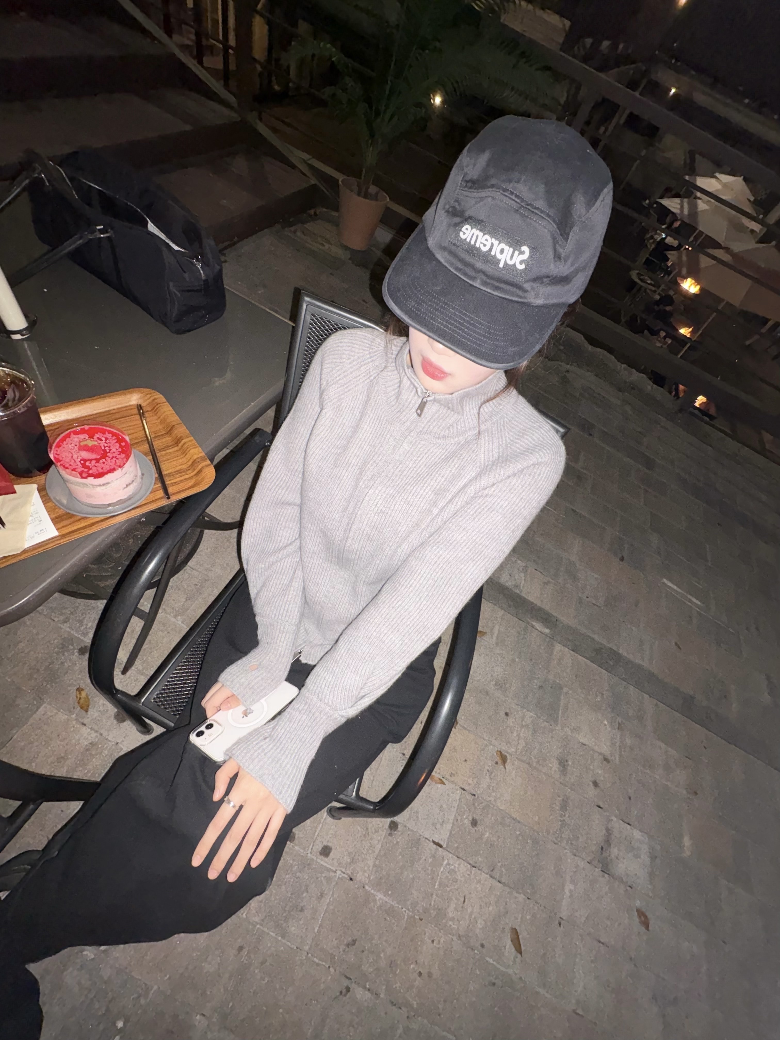 Supreme Washed Chino Twill Camp Cap Light Olive - 24SS, Deus Ex Machina Tokyo Asakusa Address Trucker Cap Black 착용 스타일 - 5