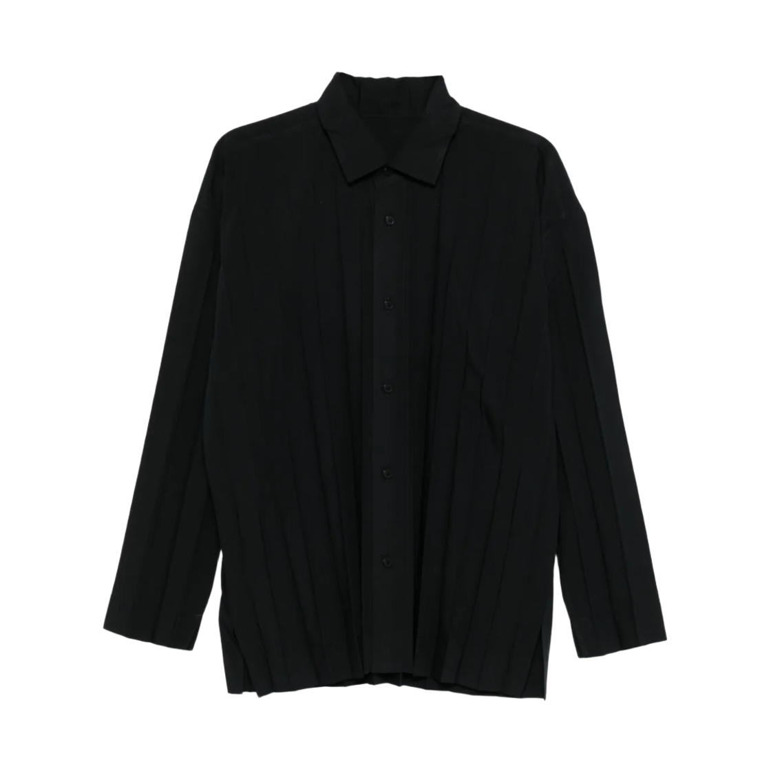 HP48-FJ311-15 Homme Plisse Issey Miyake Edge Shirt Black