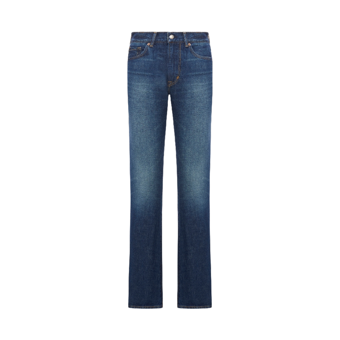 PAD114-DEX222-HB772 (W) Tom Ford Straight Leg Denim Jeans Blue