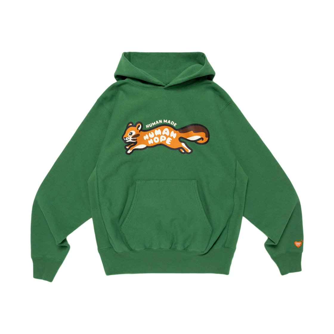 XX30CS004 Human Made Human Hope Heavyweight Hoodie Green