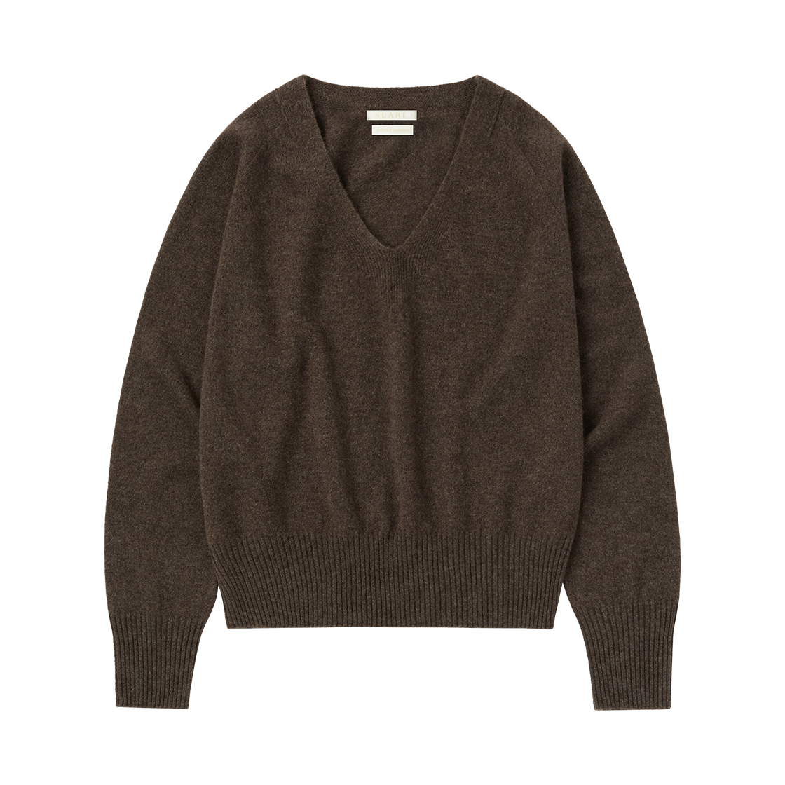 SBDAWLKN031BR [예약배송] Suare women cashmere 100 wholegarment v neck knit brown