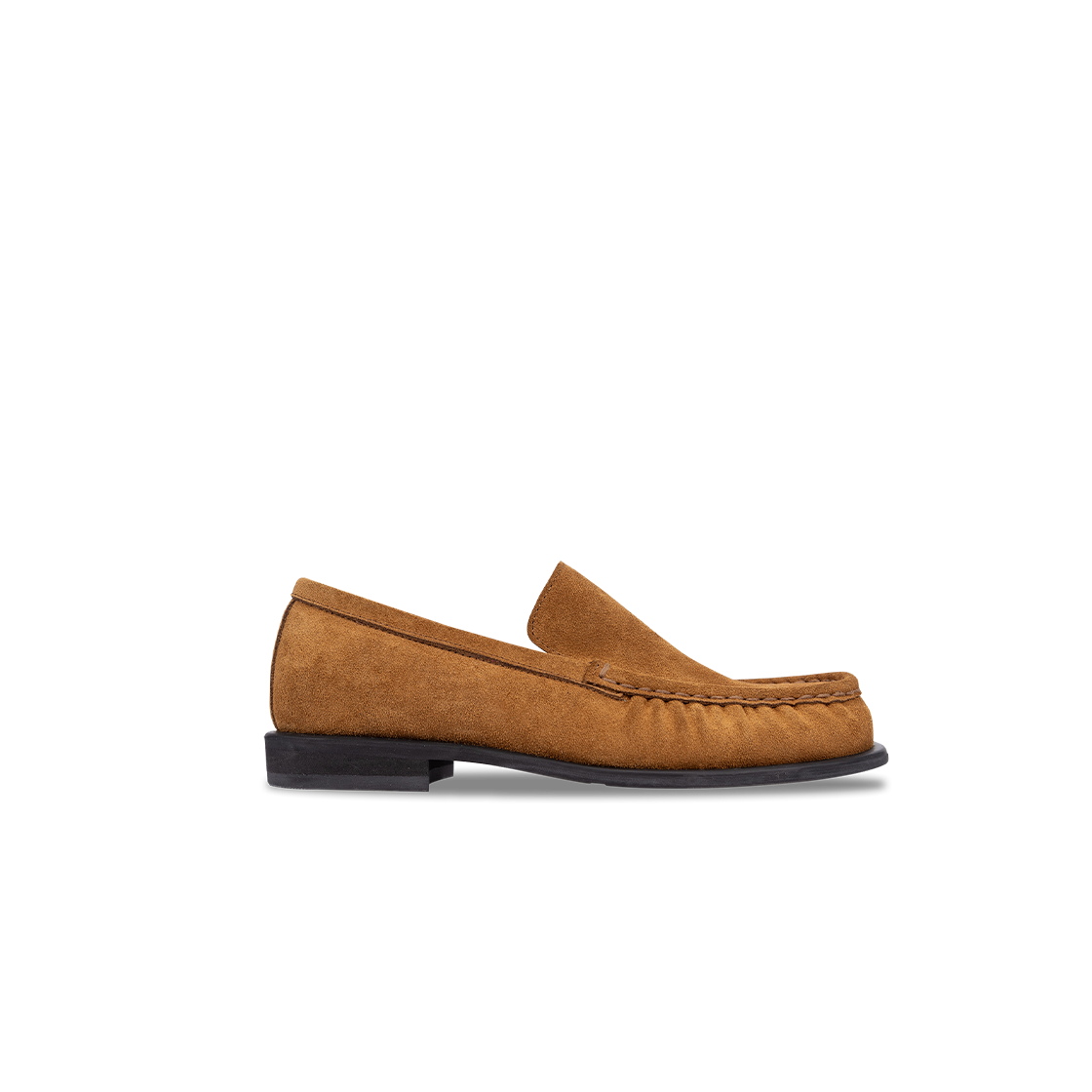아포아 그로피 스퀘어 로퍼 스웨이드 카멜(APOA Groupe Square Loafer Suede camel)