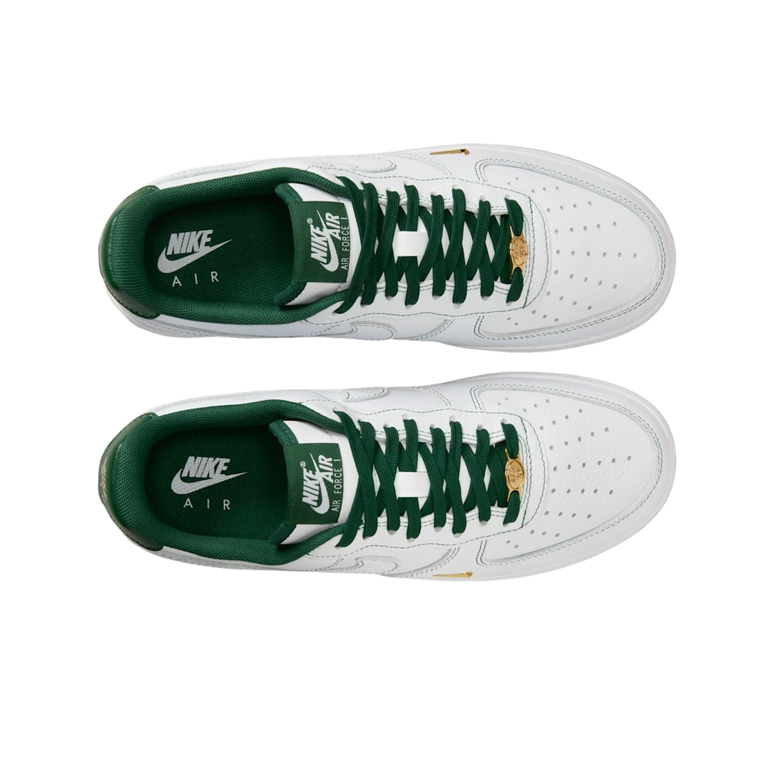 (W) 나이키 에어포스 1 '07 미니 쥬얼 화이트 메탈릭 골드((W) Nike Air Force 1 '07 Mini Jewel White Metallic Gold) - 2