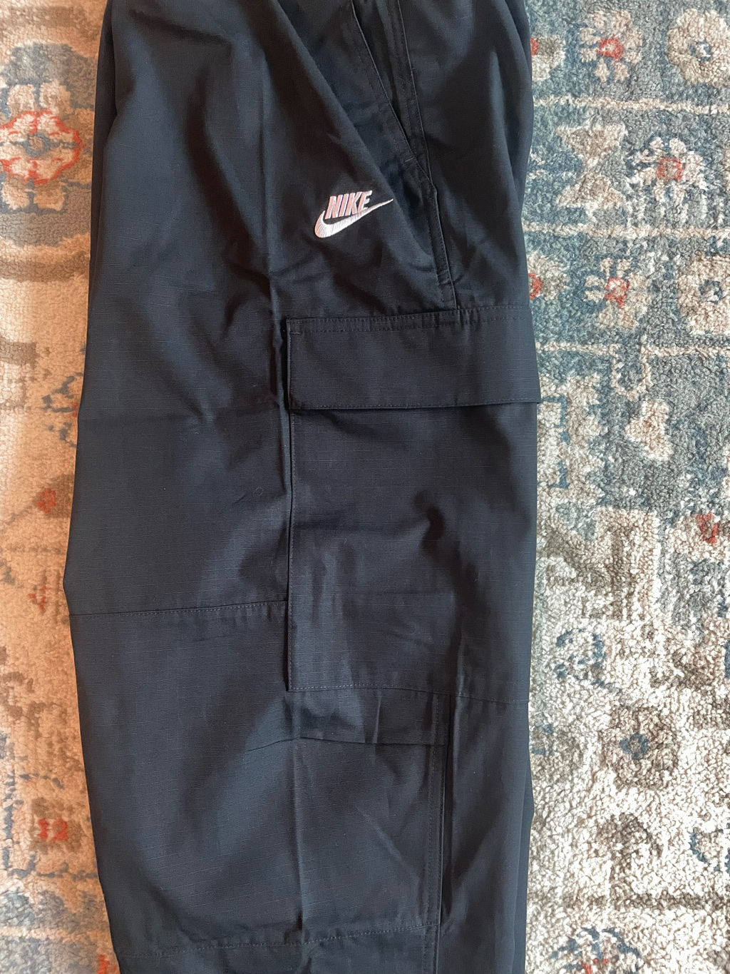 Nike Club Woven Cargo Pants Black - Asia 착용 스타일 - 6