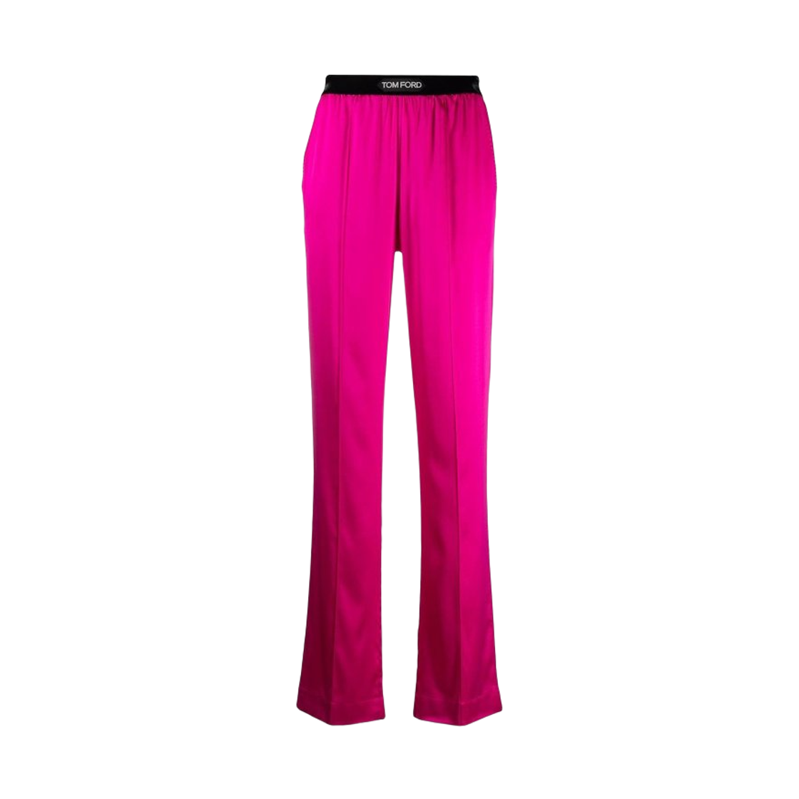 PAW397-FAX881-DP750 (W) Tom Ford Stretch Silk Straight Pants Pink