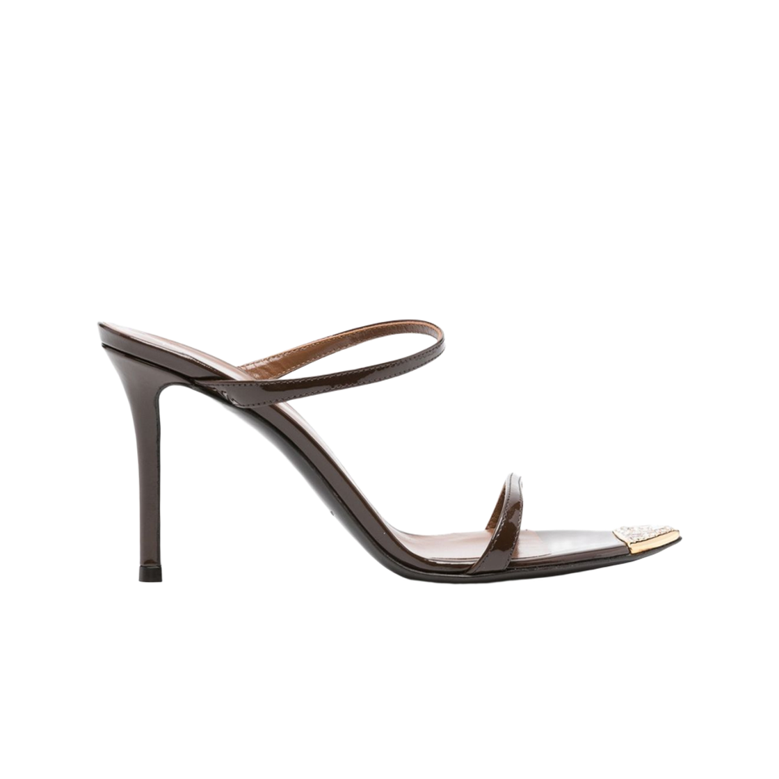 (W) 쥬세페자노티 인트리고 페이턴트 레더 샌들 브라운((W) Giuseppe Zanotti Intriigo Patent Leather Sandals Brown) - 1
