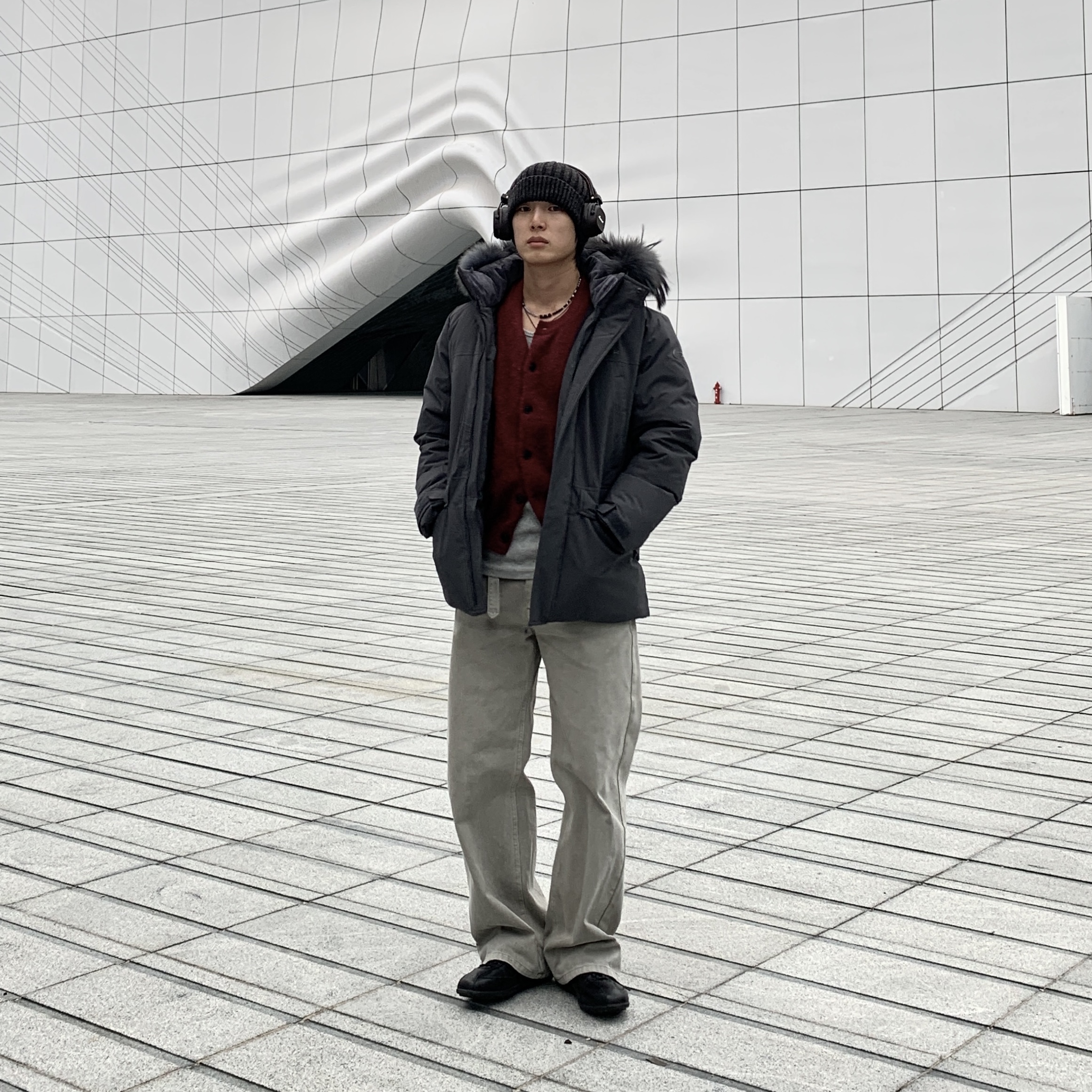 Eider Stooky M Down Jacket Redod 착용 스타일 - 3