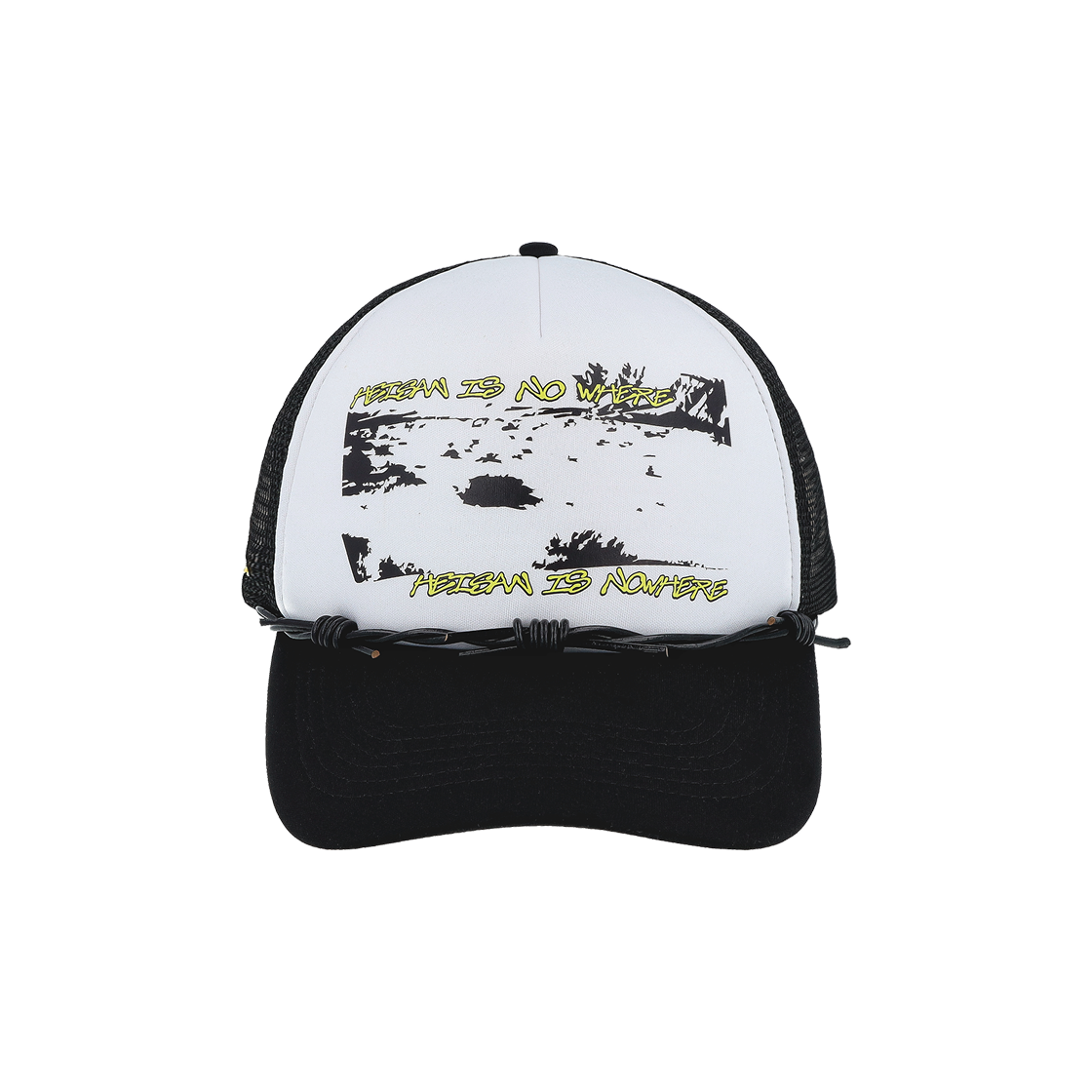 하이산 노웨어 로프 트러커캡 블랙(Heisan Nowhere Rope Trucker Cap - Black)