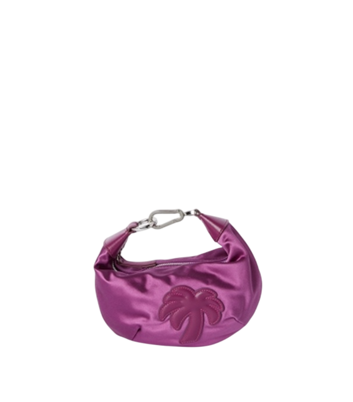 P9G3WMJ23 Palm Angels Satin Palm Hobo PM Violet