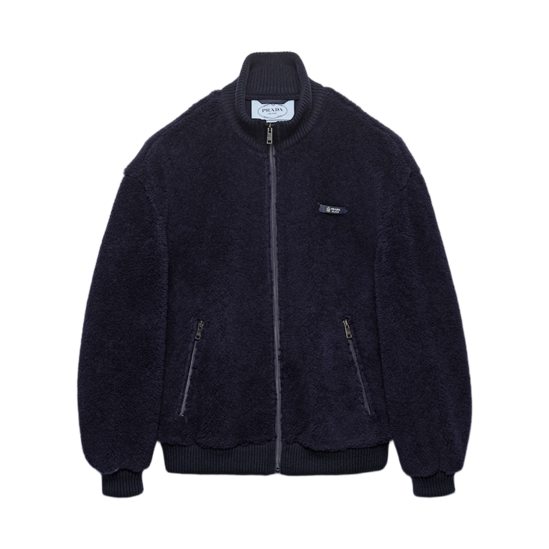 292343-17VA-F0124 (W) Prada Fleece Jacket Navy