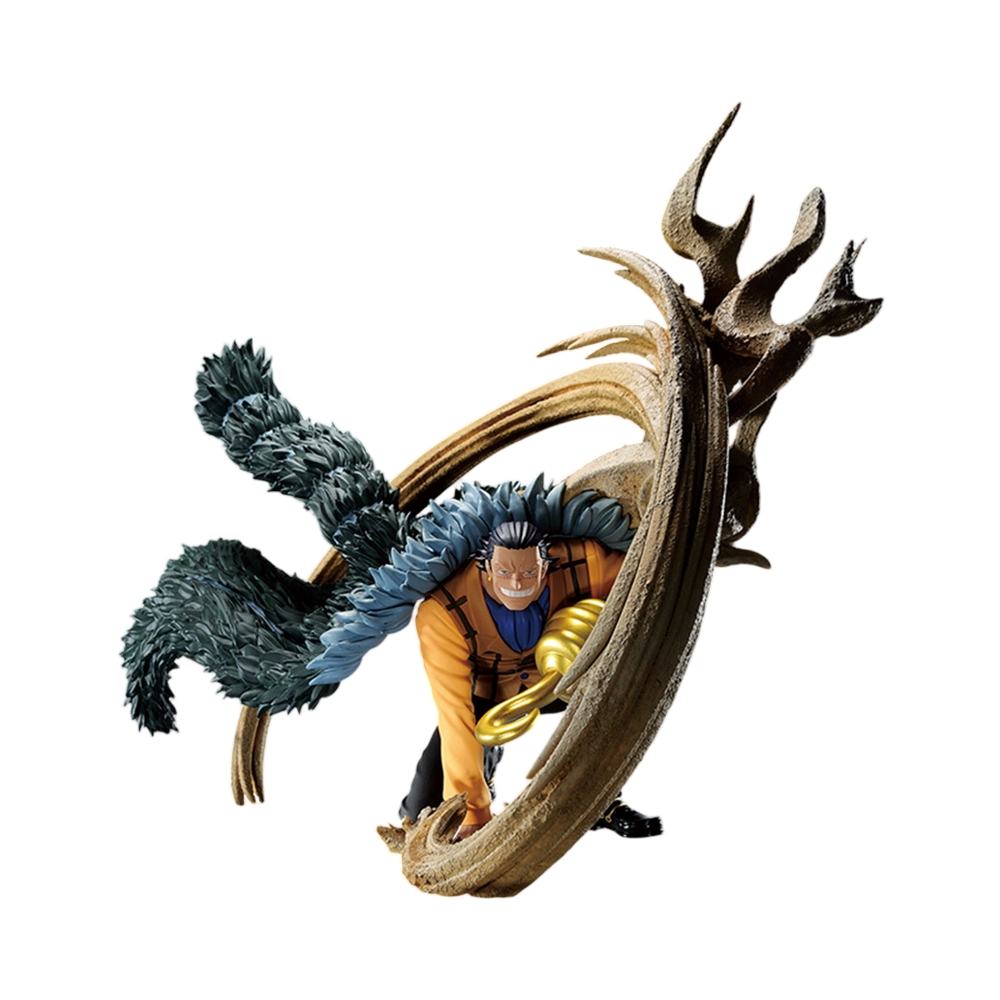 반다이 제일복권 원피스 장인의 계보 결투의 기억 F상 크로커다일 경 듀얼 메모리즈 피규어(Bandai Ichiban Kuji One Piece Takumi No Keifu Duel No Kioku F Prize Sir Crocodile Duel Memories Figure)