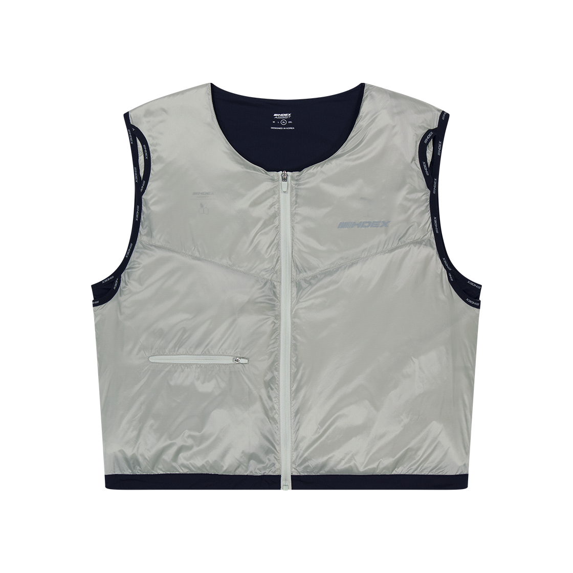 에이치덱스 어시스트 유틸리티 러닝 패디드 베스트 라이트 그레이(HDEX Assist Utility Running Padded Vest Light Gray)