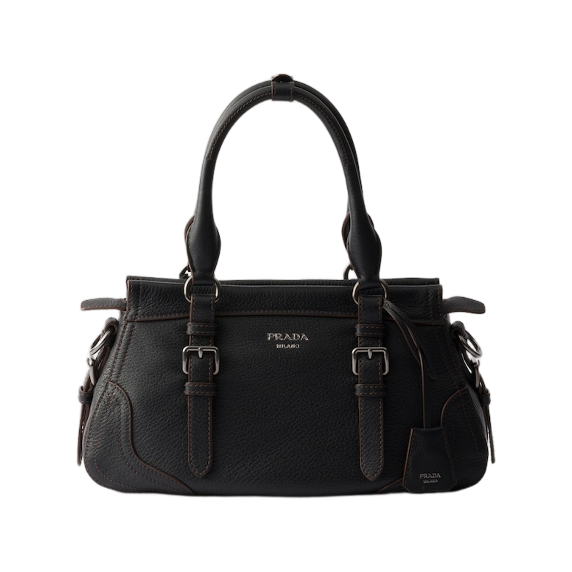1BG604-2HIK-F0002 Prada Large Leather Tote Bag Black