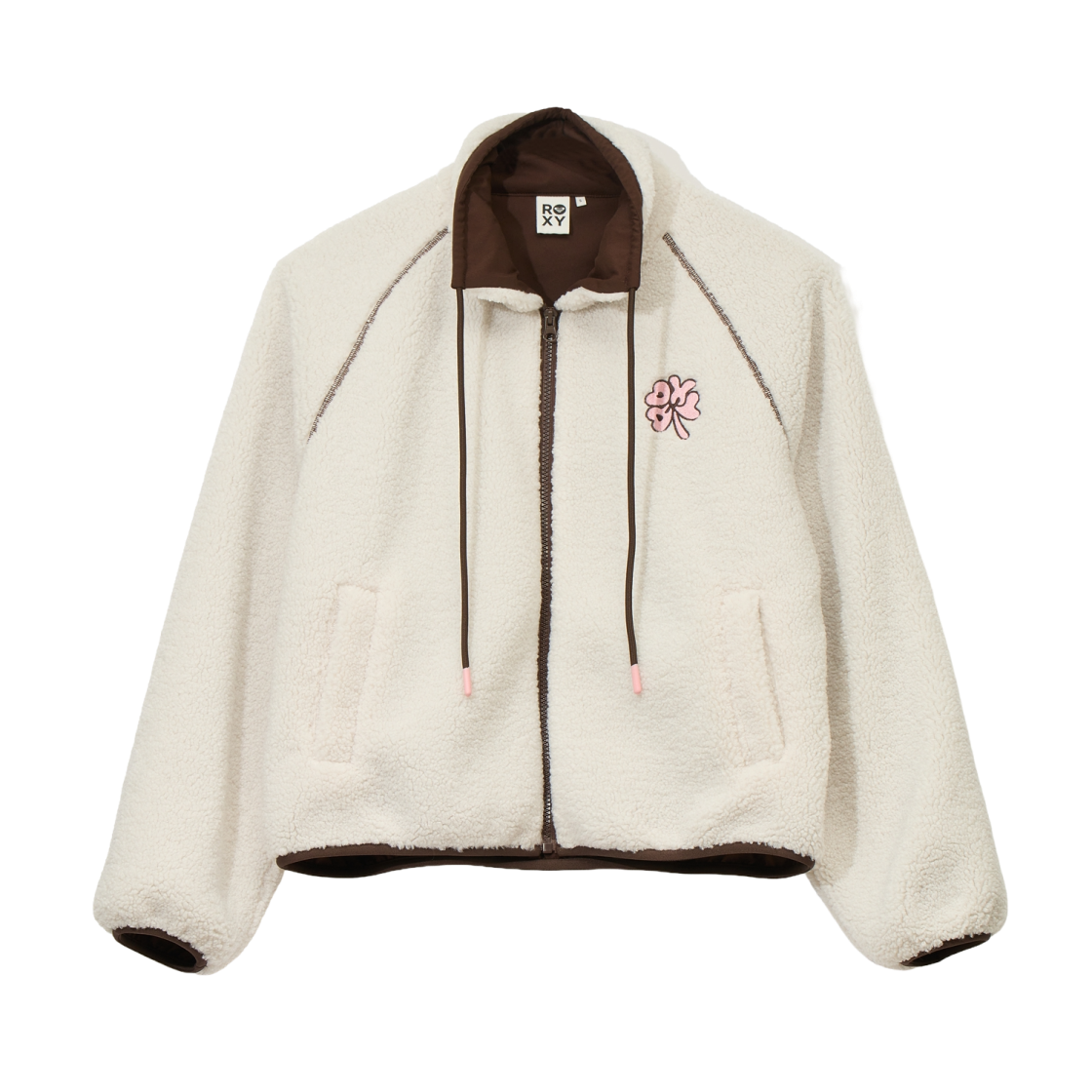 록시 컬러 블록 플리스 자켓 (RF41JK067WHT)(ROXY Color Block Fleece Jacket (RF41JK067WHT))
