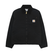 Carhartt WIP Organic Cotton Dearborn Canvas OG Detroit Jacket Black Aged Canvas - Winter