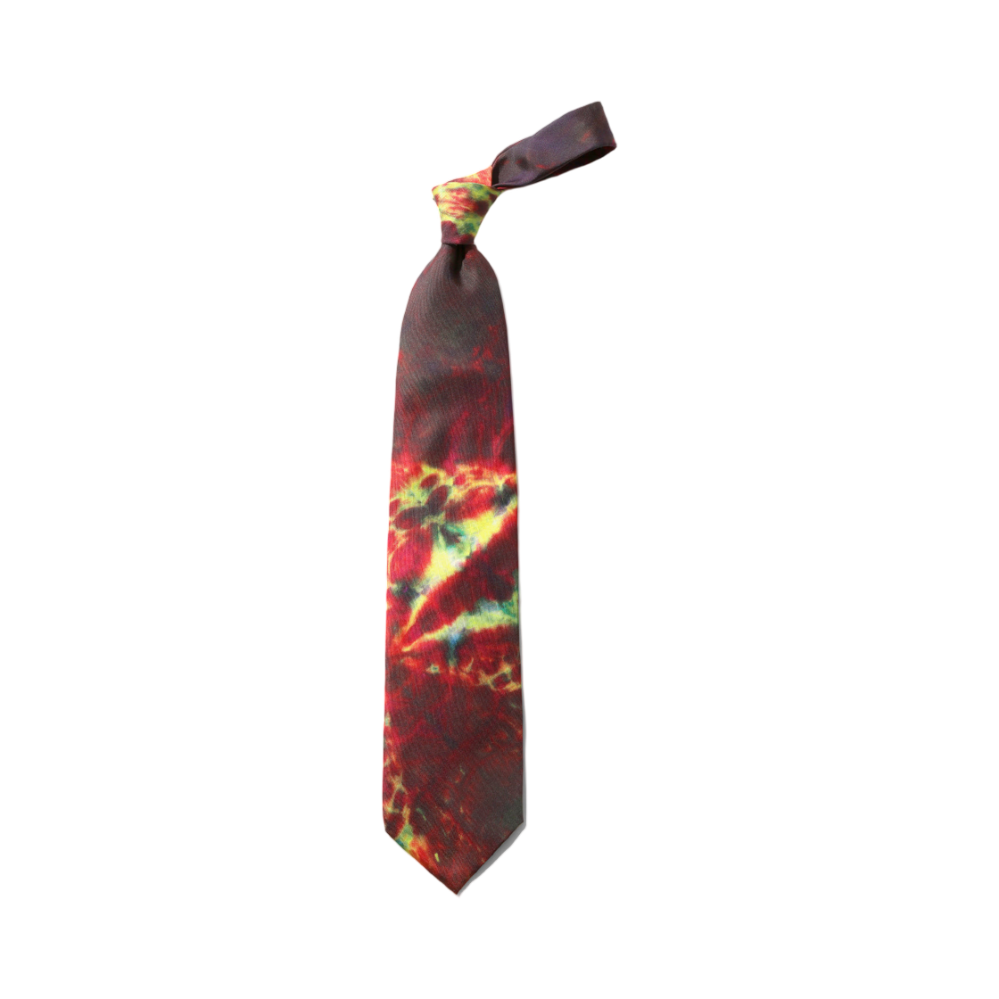 RW053A Needles Neck Tie Printed Silk Red