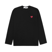 (W) Play Comme des Garcons LS T-Shirt Black