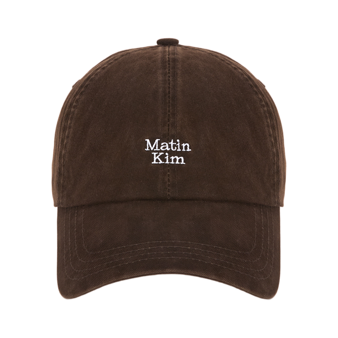 MK2500HT042VBR / MK2600HT042VBR Matin Kim Matin Mini Logo Ball Cap Brown