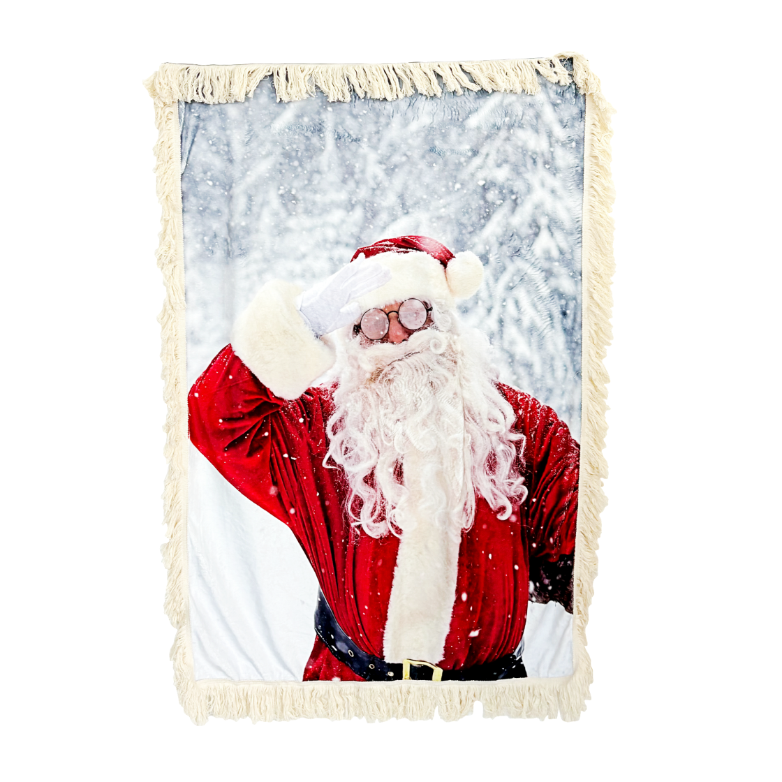 유라이크왓 안경 쓴 산타 블랭킷 (세로형)([3% 포인트 적립] you like what Glasses Santa Blanket (Vertical))