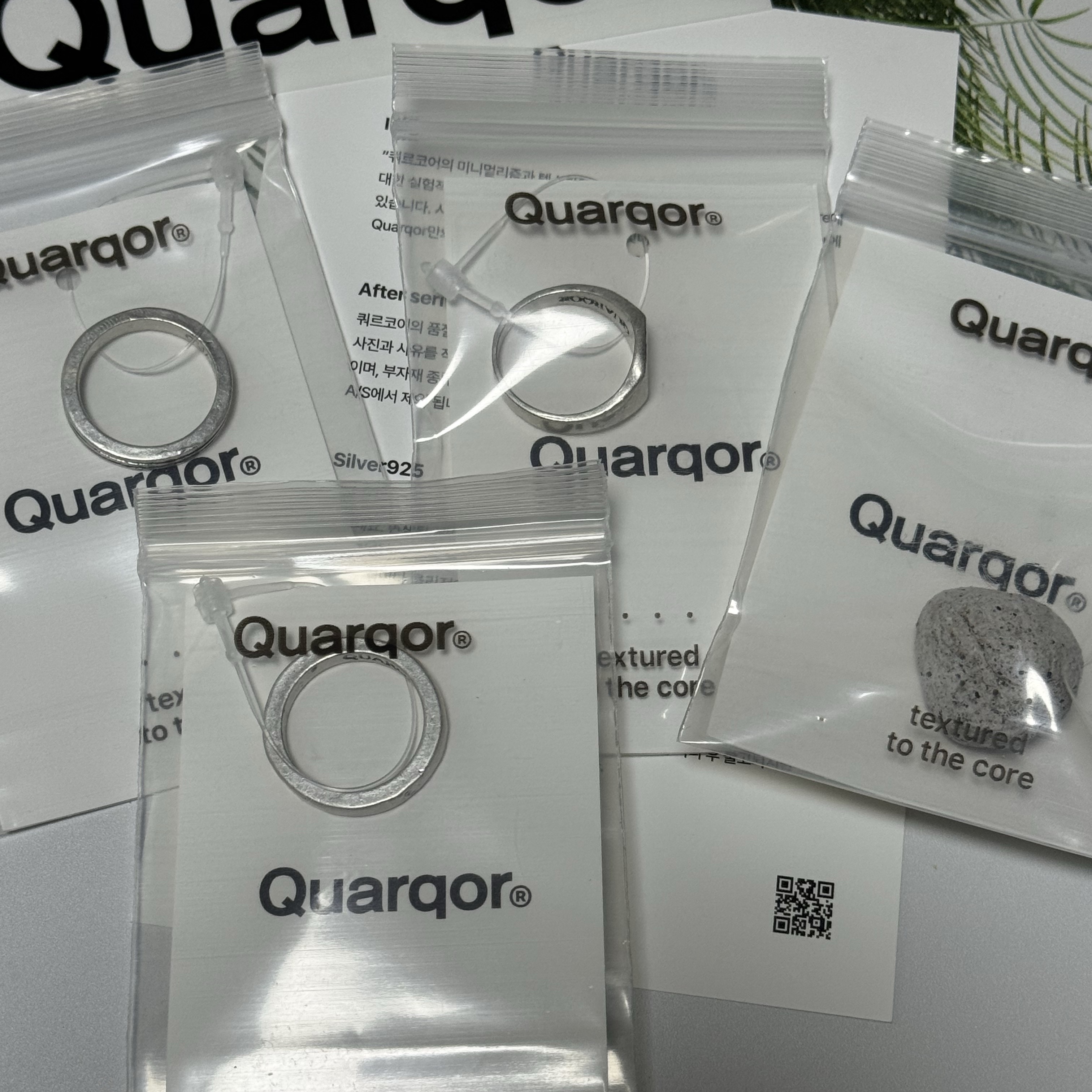 Quarqor #3102 Ring, Quarqor #3105 Ring 착용 스타일