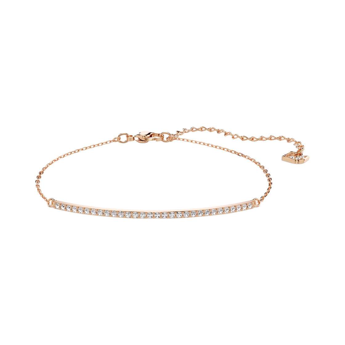 (W) 스와로브스키 온리 브레이슬릿 화이트 로즈 골드톤 플래팅((W) Swarovski Only Bracelet White Rose Gold-Tone Plated)