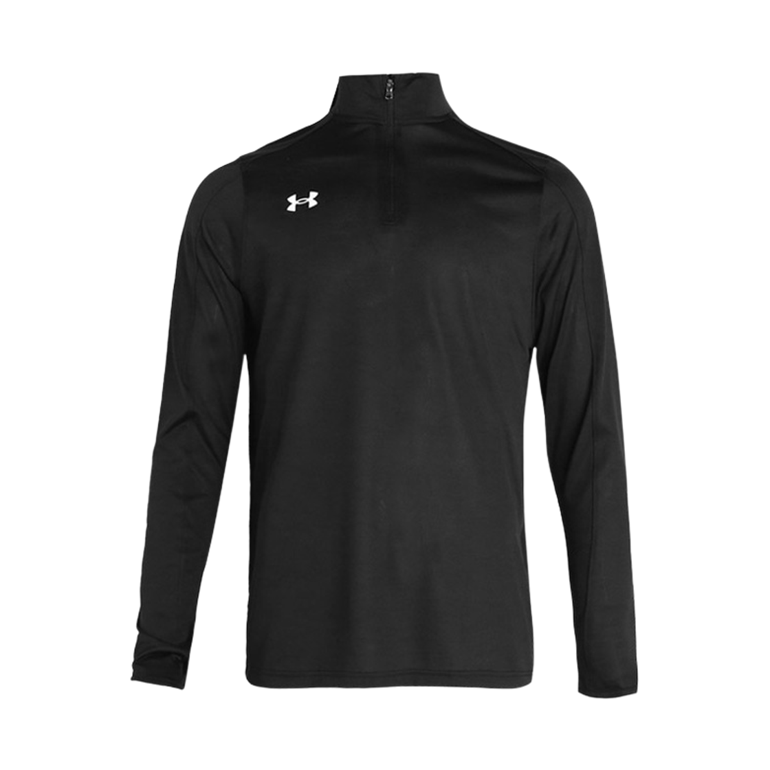1293901-001 Under Armour UA Rival 1/4 Zip Long Sleeve T-Shirt Black White