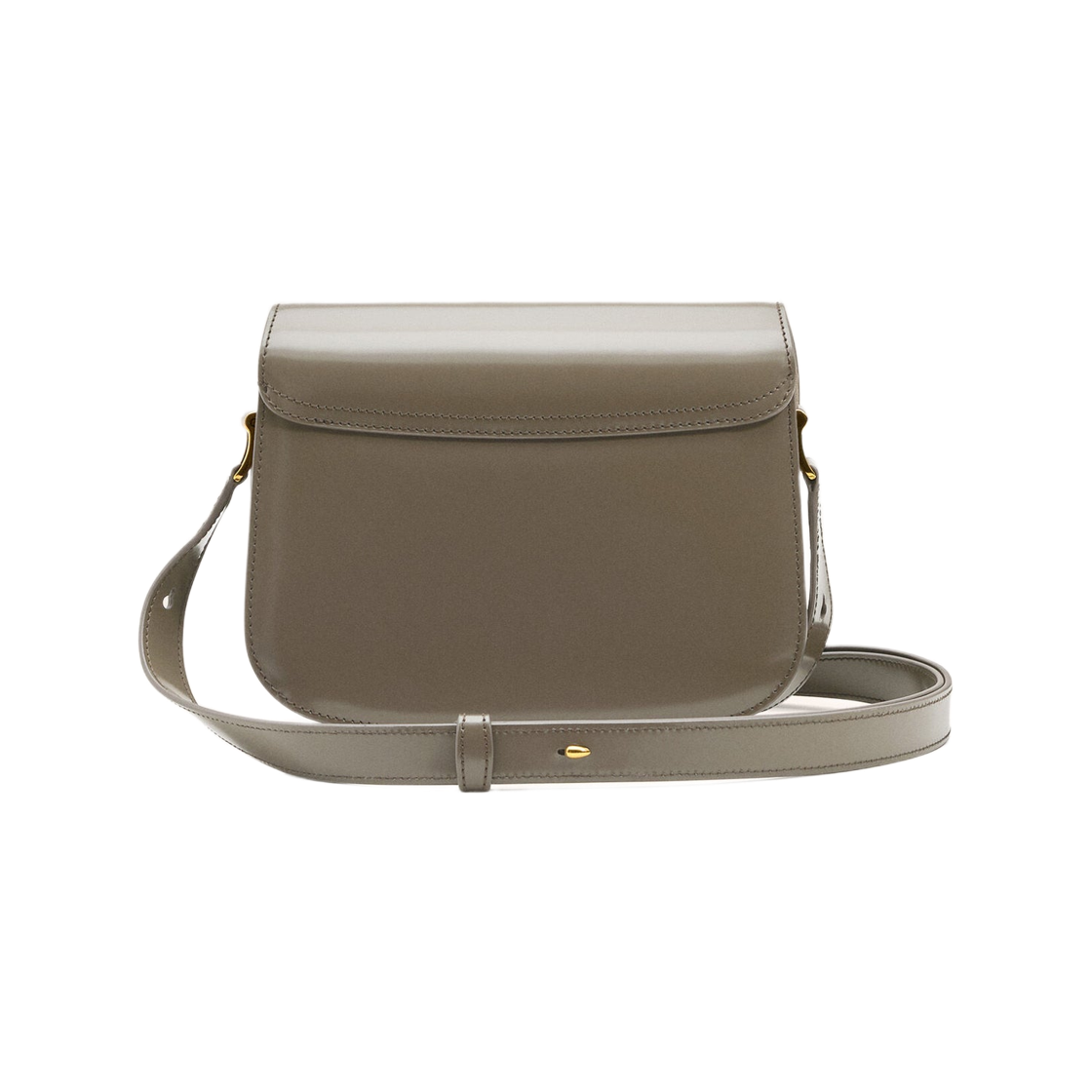 아미 스몰 하트 로고 글레이즈드 레더 파리 백 카본 골드(AMI de Coeur Glazed Leather Paris Bag Carbon Gold) - 2