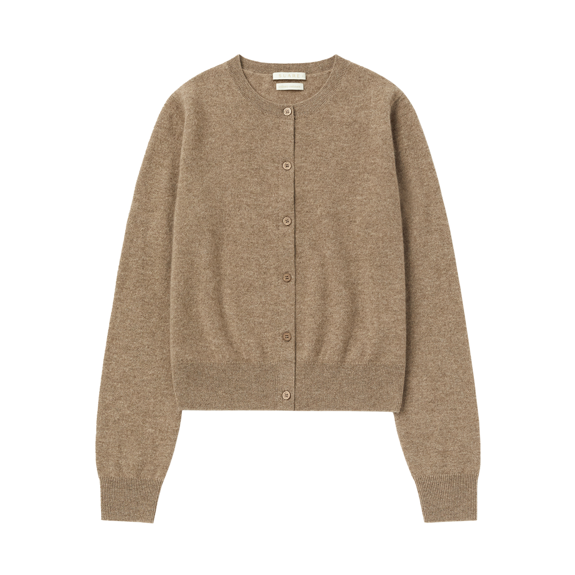 SBDAWLCD021BE Suare women cashmere 100 round cardigan beige